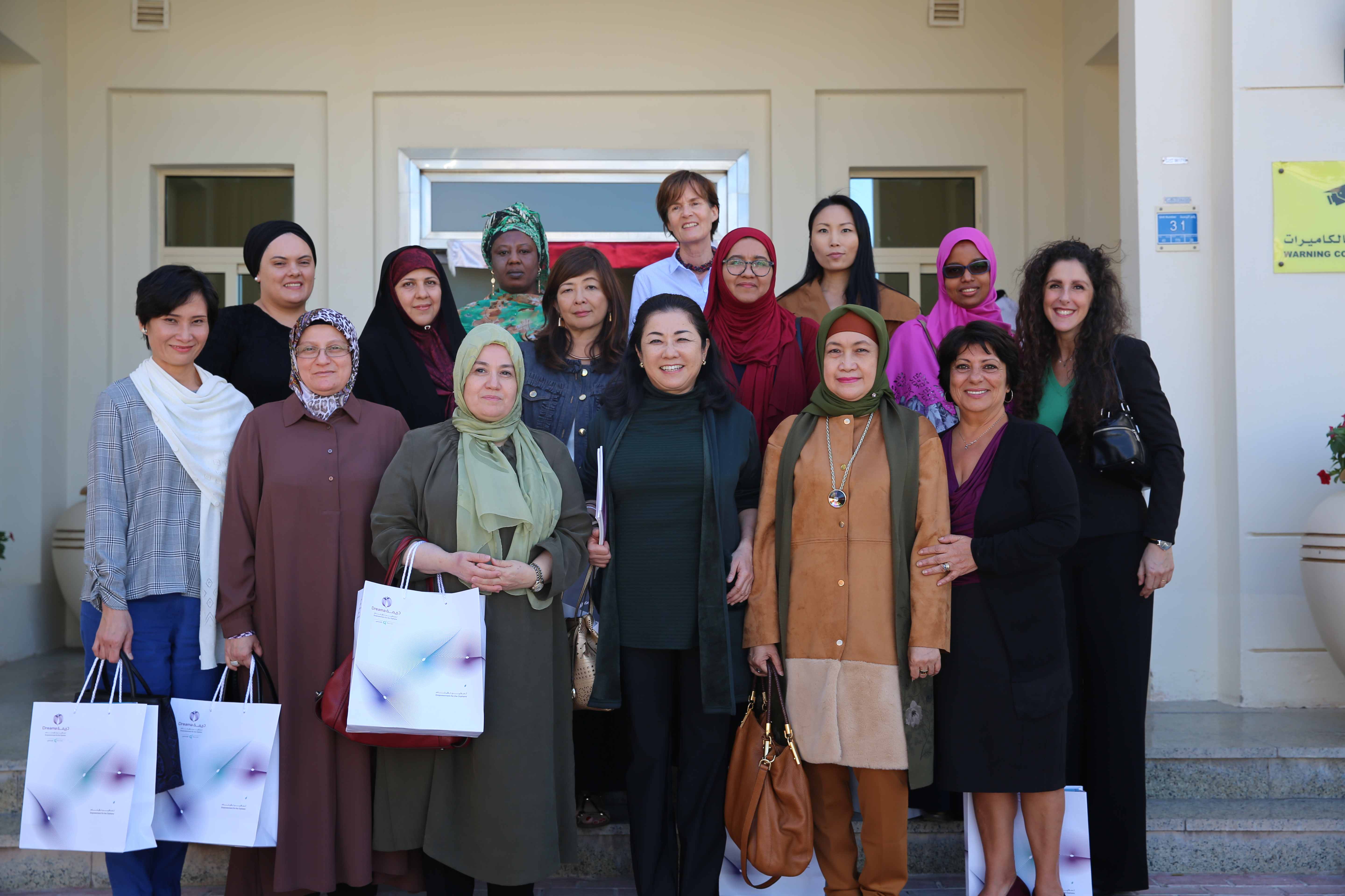 To Learn about the Services Offered by Dreama Dreama Welcomes Wives of Heads of Diplomatic Missions in Qatar “Sohom Association”